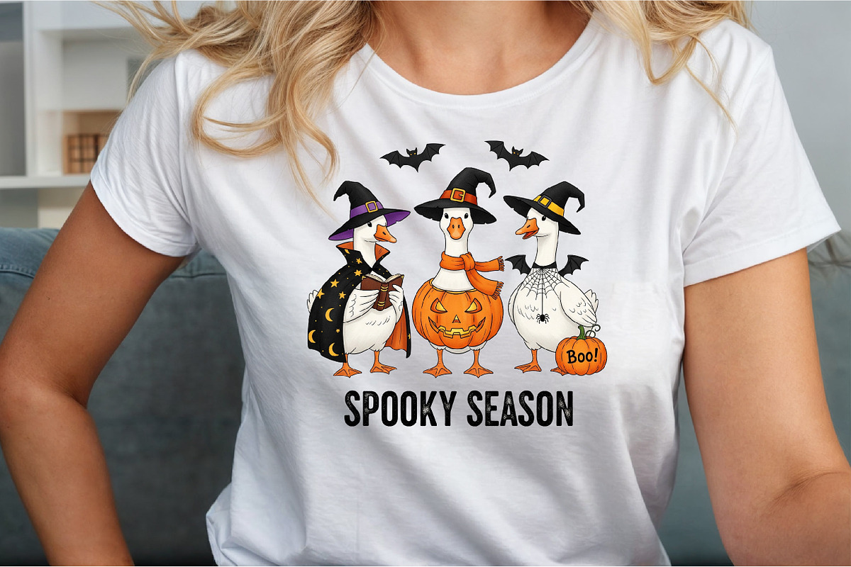 Funny Goose Halloween-Goose Hallowee, an Illustration by Sublimation Artist (Photo 5 of 9)