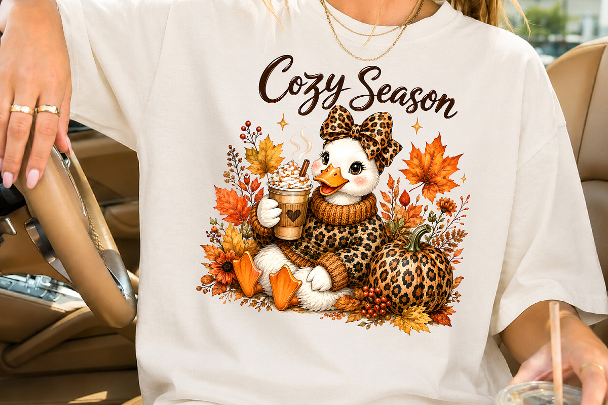 Cozy Season Duck Autumn PNG, a Seasonal Illustration by Rose Art (Photo 2 of 4)