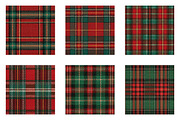 Seamless Christmas Plaid Digital Pap, an Illustration by CreationArt (Thumbnail 3 of 5)