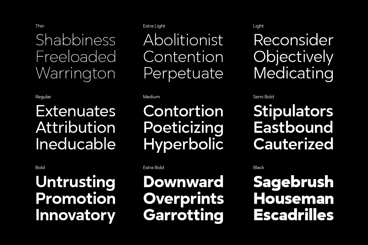 Grafton - Geometric Font Family, a Sans Serif Font by Umitype (Photo 9 of 10)