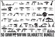Giraffe Safari Silhouette Vector Bun, an Illustration by Designer_Momina (Thumbnail 1 of 51)