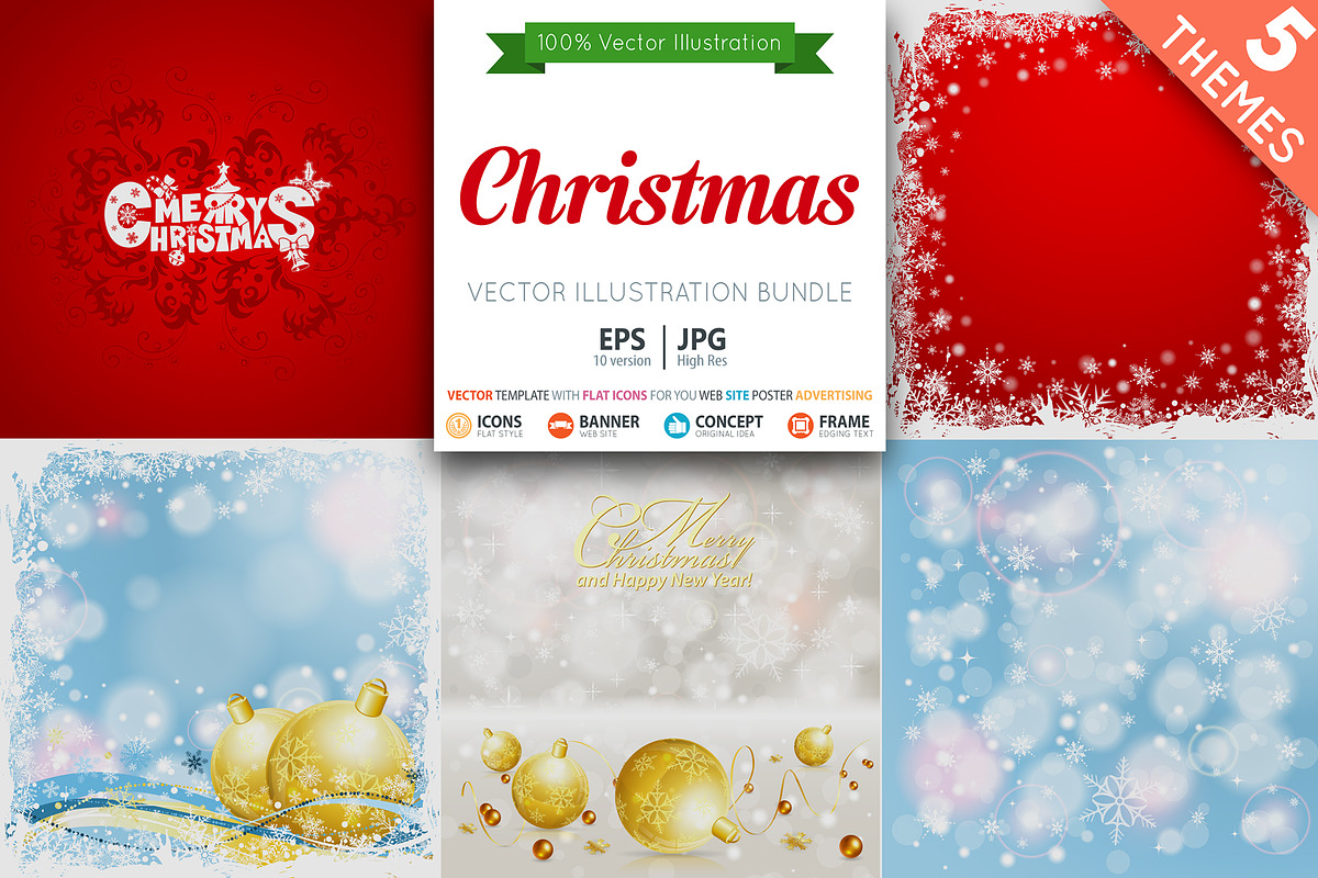 Christmas Cards and Backgrounds, a Decorative Illustration by TAlex (Photo 1 of 6)