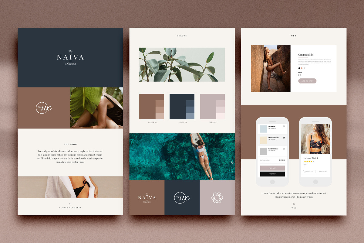 Naiva - Brand Sheets Collection, a Presentation Template by The Iconic (Photo 2 of 10)