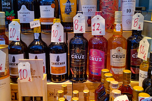 Portuguese wine and spirits on display, a Food & Drink Photo by DanFLCreativo