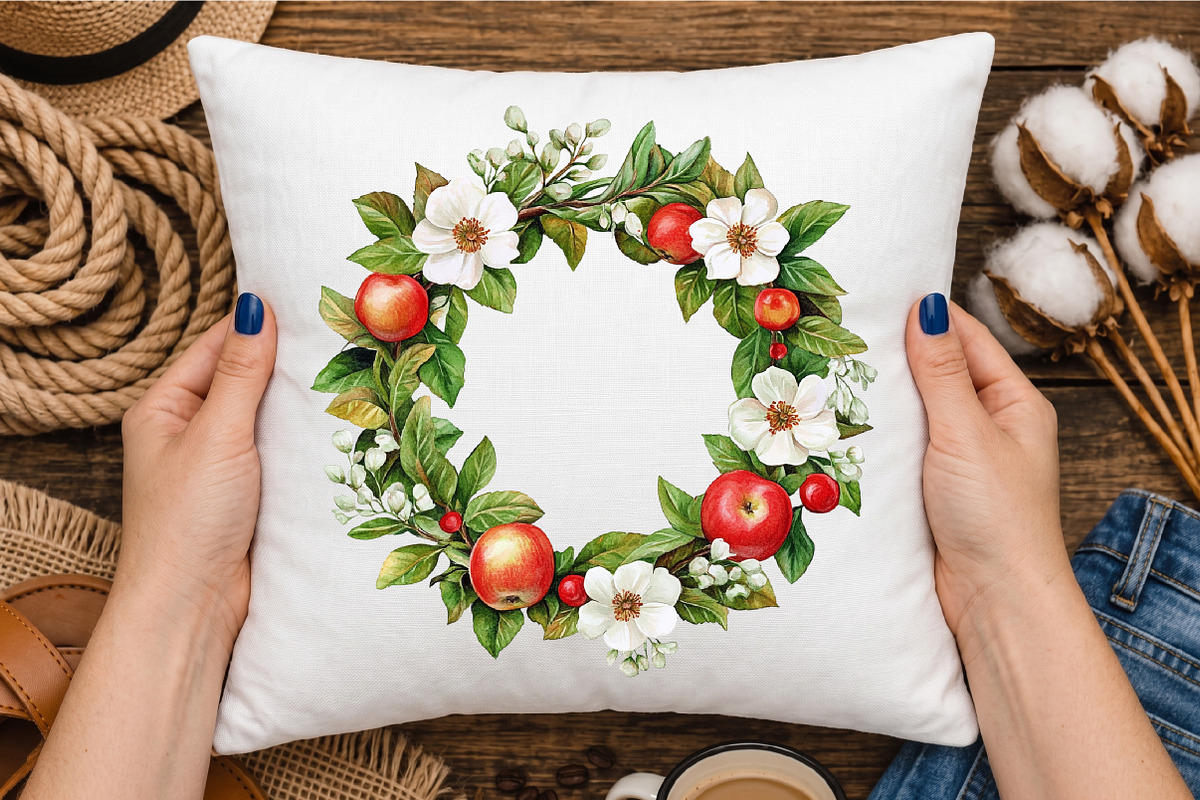 Autumn Apple Clipart Bundle, a Seasonal Illustration by designcity5 (Photo 4 of 5)