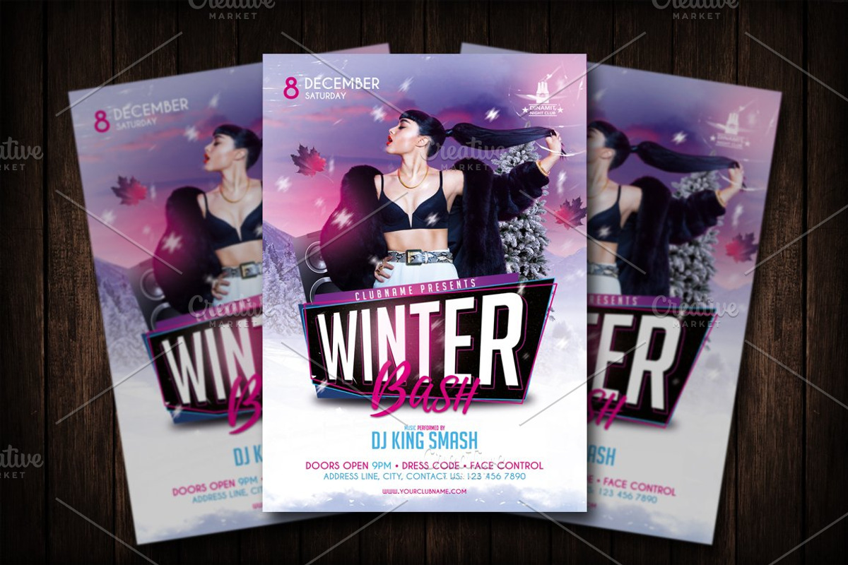 Winter Bash Flyer Template, a Flyer Template by Malaxay (Photo 1 of 2)