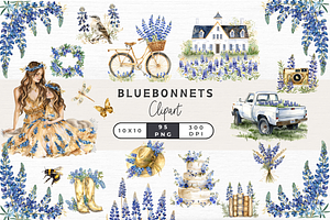 BLUEBONNET FLOWER CLIPART