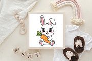 Bunny Rabbit Carrot Easter Day PNG, an Illustration by CraftArtStudio (Thumbnail 4 of 4)