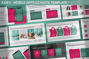 Aidev - Mobile Apps Keynote Template, a Presentation Template by SlideFactory