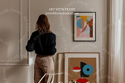 10 Frame Mockups with Person 2, an Advertising Mockup by ArtwithFrame (Thumbnail 2 of 14)