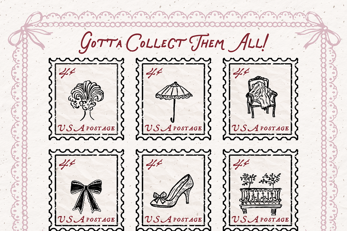 Vintage Fashion Clipart, Clothing, an Object Illustration by The October Creative (Photo 6 of 6)