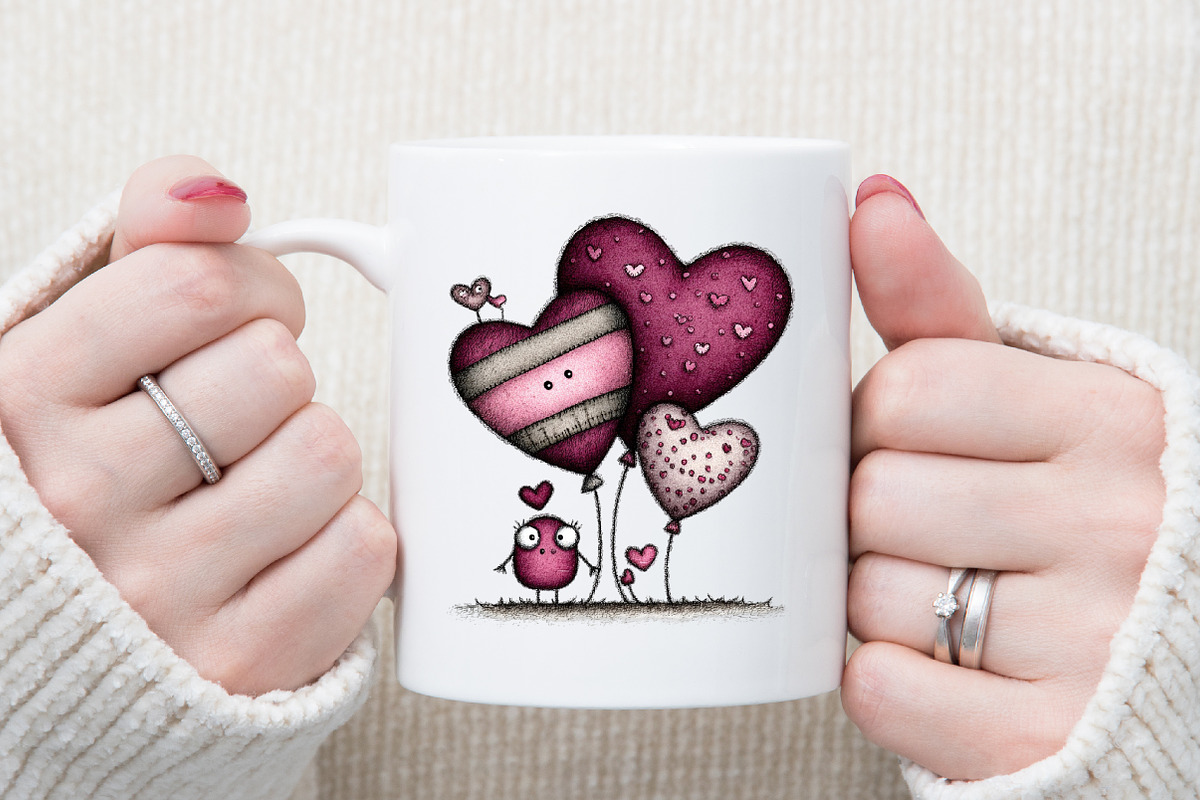 Valentine Clipart Bundle Valentines, an Illustration by Sublimation Artist (Photo 5 of 6)