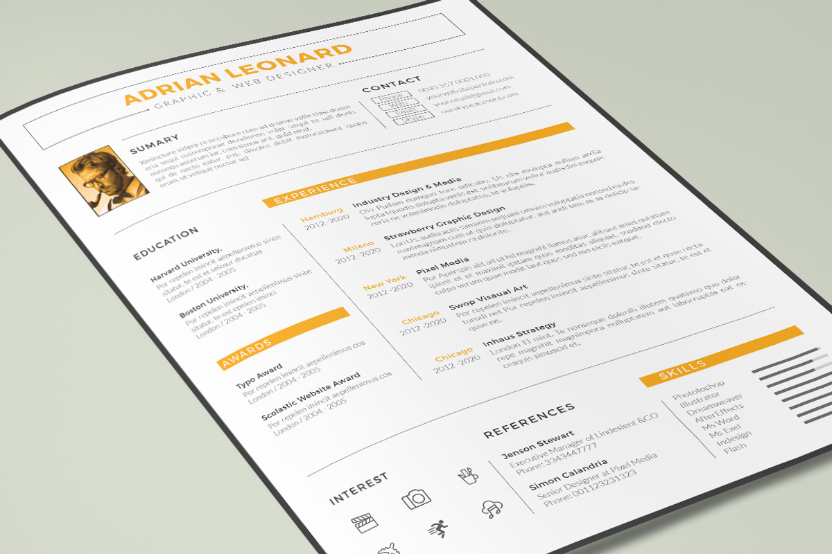 X pro Resume, a Resume Template by sz81 (Photo 3 of 6)