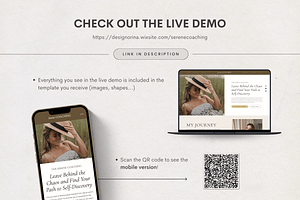Wix Website Template Serene Coaching