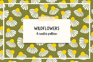 Wildflower Repeat Raster Pattern
