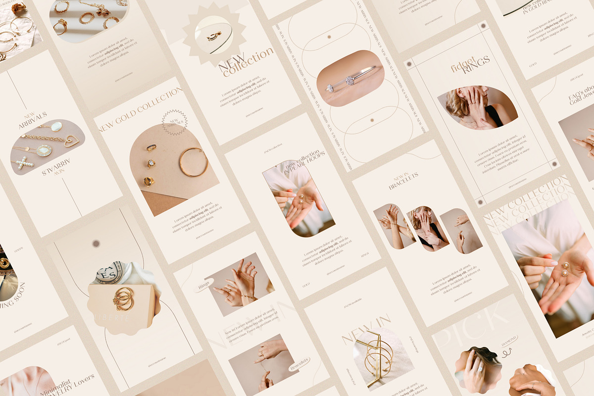 Jewelry Social Media Kit CANVA, a Social Media Template by Wildnun Studio (Photo 4 of 27)