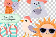 Spooky Beach Days Ghost Clipart, a Seasonal Illustration by TumblerArtDS (Thumbnail 3 of 3)