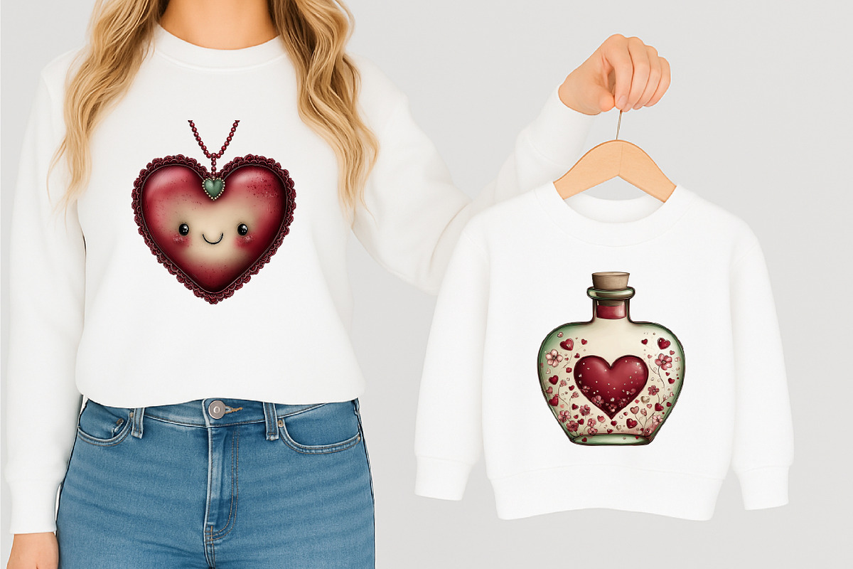 Kawaii Quirky Valentine Icons Pack, an Illustration by designcity5 (Photo 5 of 5)
