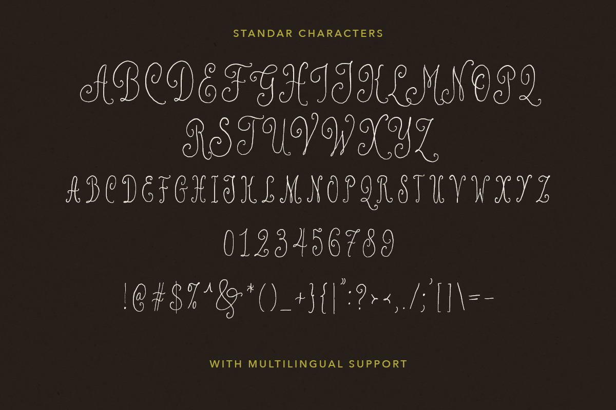 Poetry Velvet Curly Font, a Handwritten Font by Letterhend Studio (Photo 9 of 9)