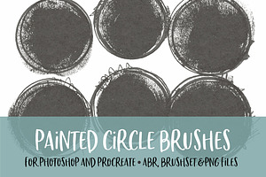 Painted Circle Brushes For PS/PRO