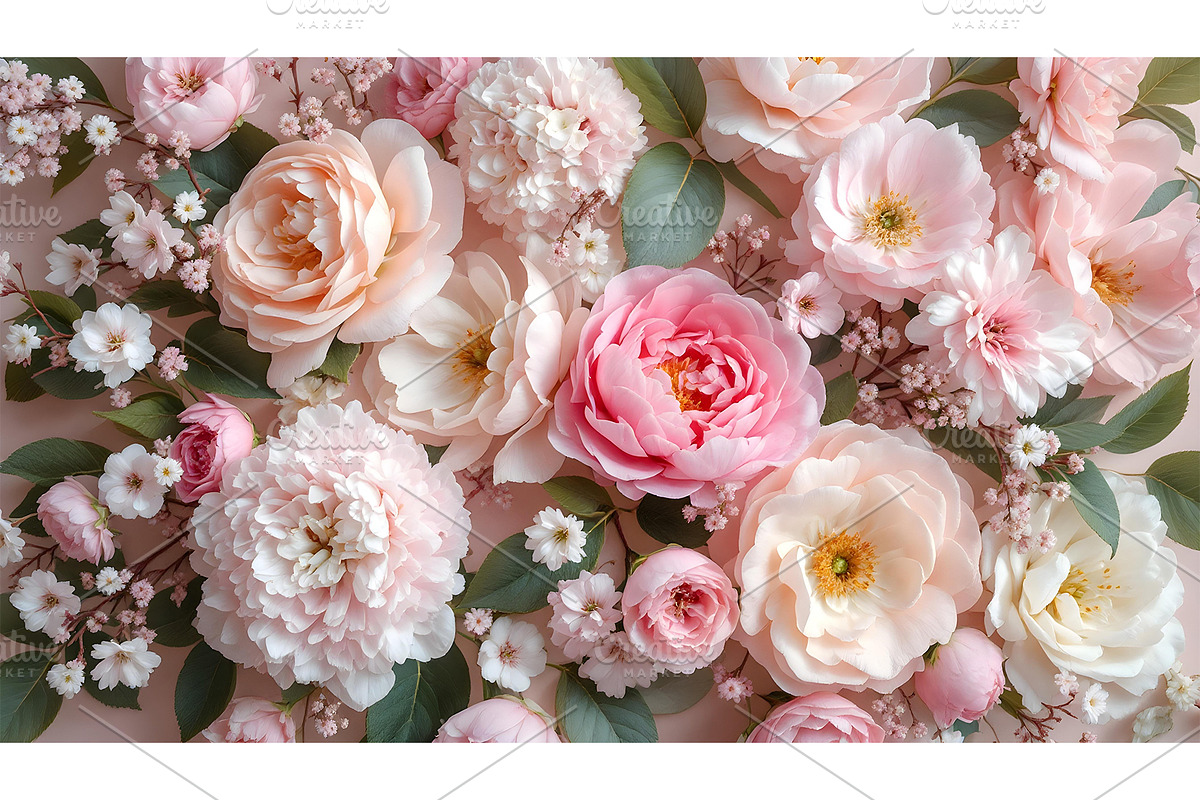 Flower background, a Graphic by Elen_Art