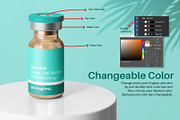 Vaccine Glass Vial Bottle Mockup Set, a Packaging Mockup by Remnand Studio (Thumbnail 5 of 10)