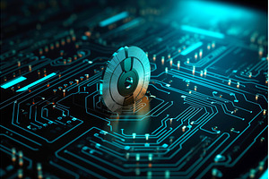 Digital disk on a complex circuit, a Technology Photo by Ungvar Studio