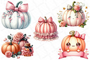 Halloween Coquette Pumpkin Clipart, an Illustration by DreamPrint404 (Thumbnail 4 of 5)