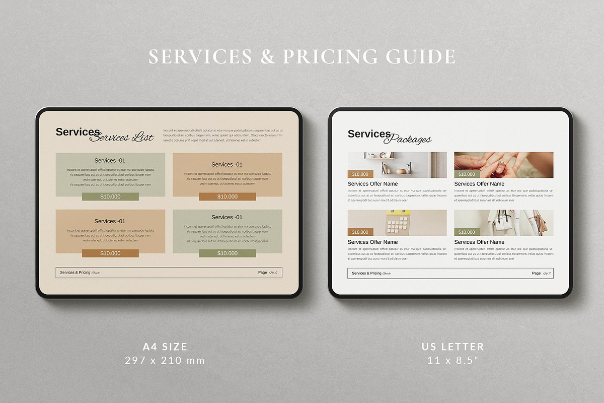 Services and Pricing Guide Landscape, a Magazine Template by TemplatesForest (Photo 2 of 8)
