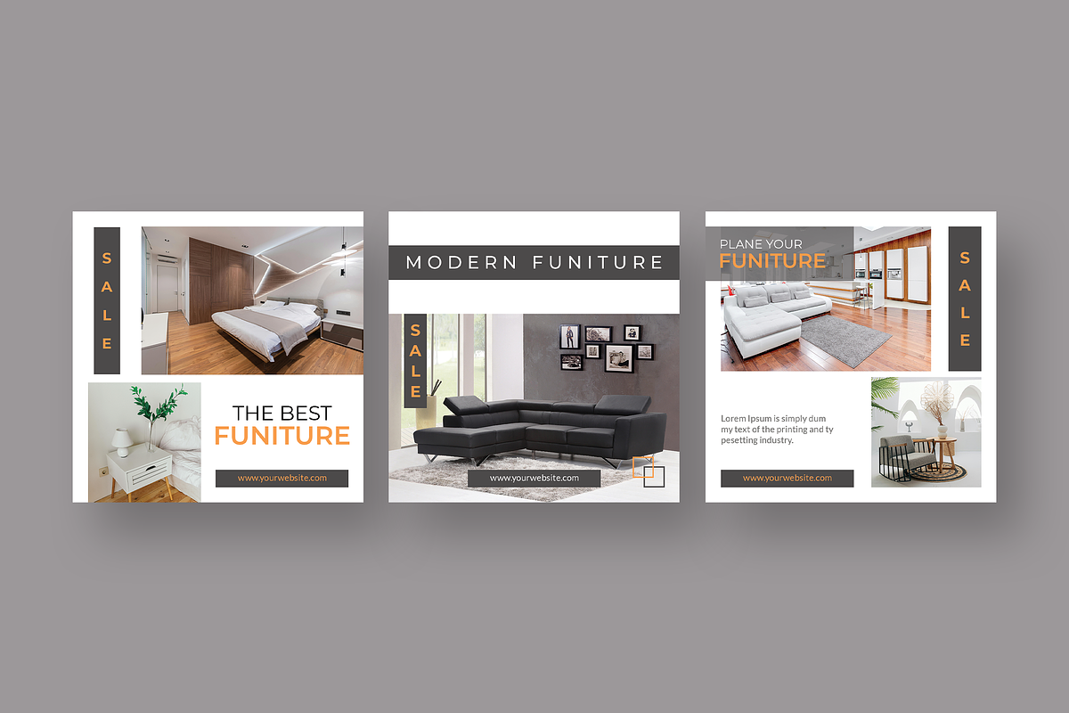 Modern Funiture - Instagram Post, a Social Media Template by UnicodeID (Photo 4 of 4)