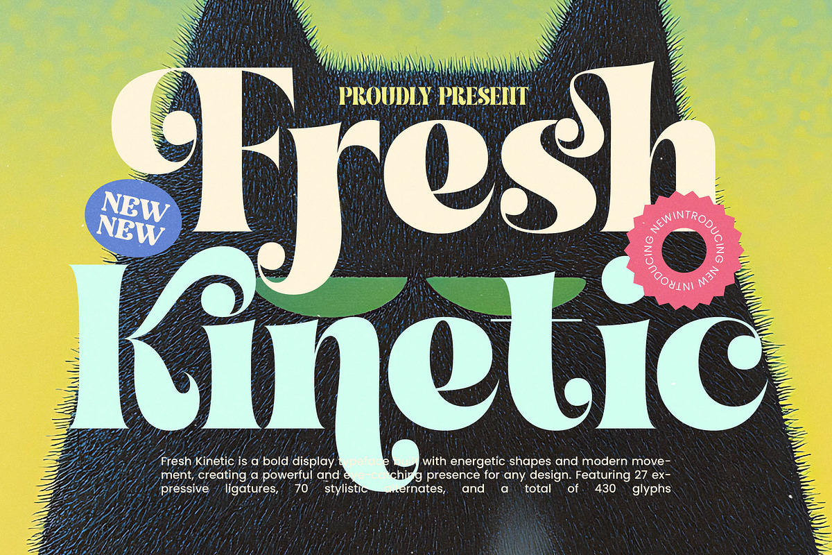 Fresh Kinetic Bold Display Serif, a Serif Font by timelesstype.co (Photo 1 of 20)