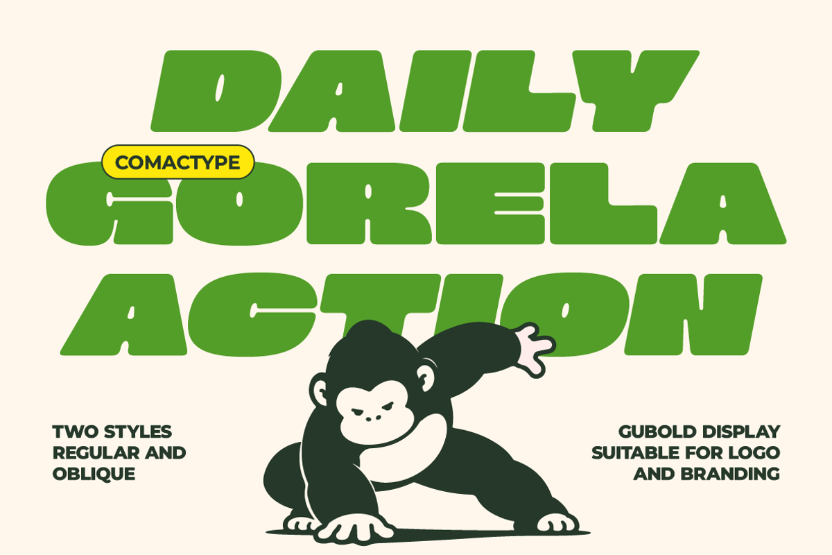Gubold - Bold Display Typeface, a Sans Serif Font by Comactype Foundry (Photo 2 of 11)