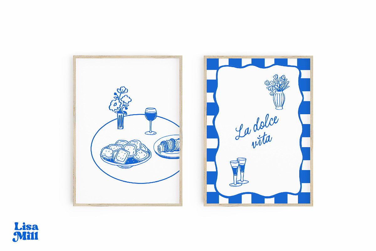 Italian Food Clipart Set, a Food Illustration by Lisa Mill (Photo 6 of 6)