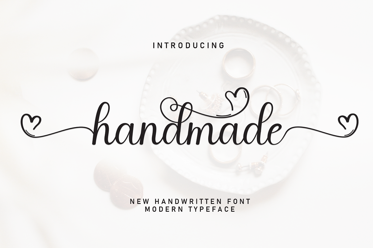 Handmade | Script Font, a Handwritten Font by Scratchones (Photo 1 of 9)