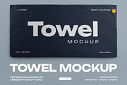 Mockup of a Large Bath / Beach Towel, a Household Mockup by Grow Design Craft Studio (Thumbnail 1 of 7)