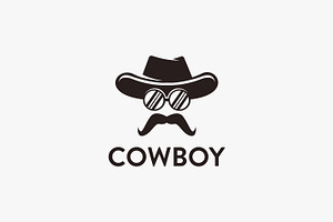 Simple Cowboy Logo Icon