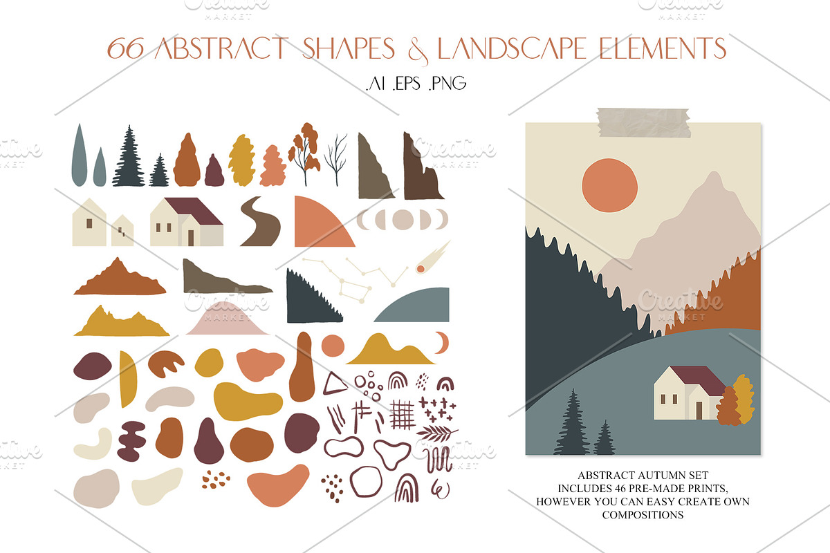 Abstract Autumn Set, an Illustration by Natalia Fedorova (Photo 14 of 17)