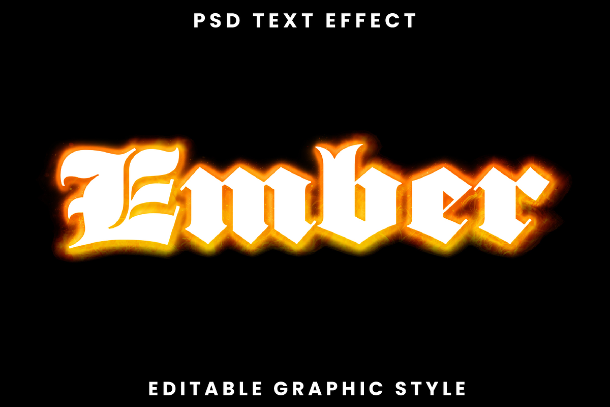 Glowing Gothic Text Effect