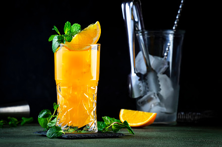 Screwdriver, alcoholic cocktail drink with vodka, orange juice a, a Food & Drink Photo by 5PH