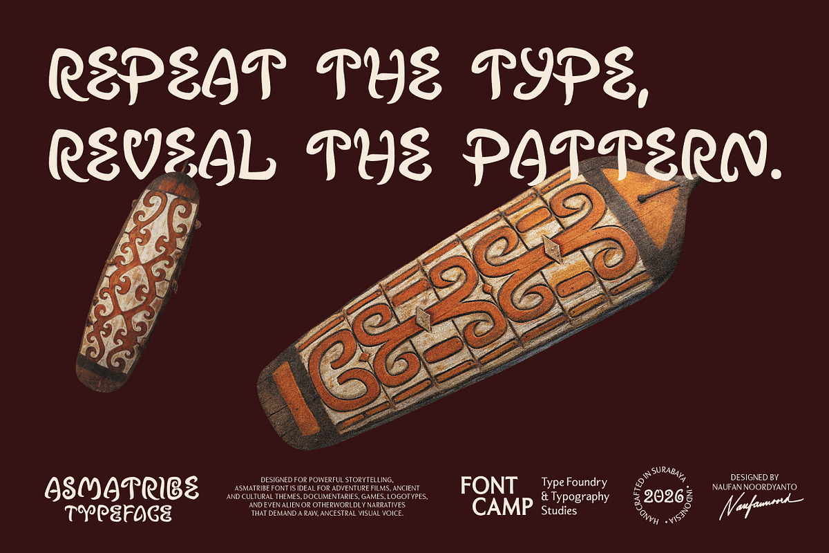 Asmatribe Font, a Handwritten Font by Fontcamp Type Foundry (Photo 10 of 12)