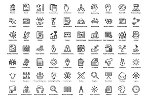 1275 Business Startup Line Icons