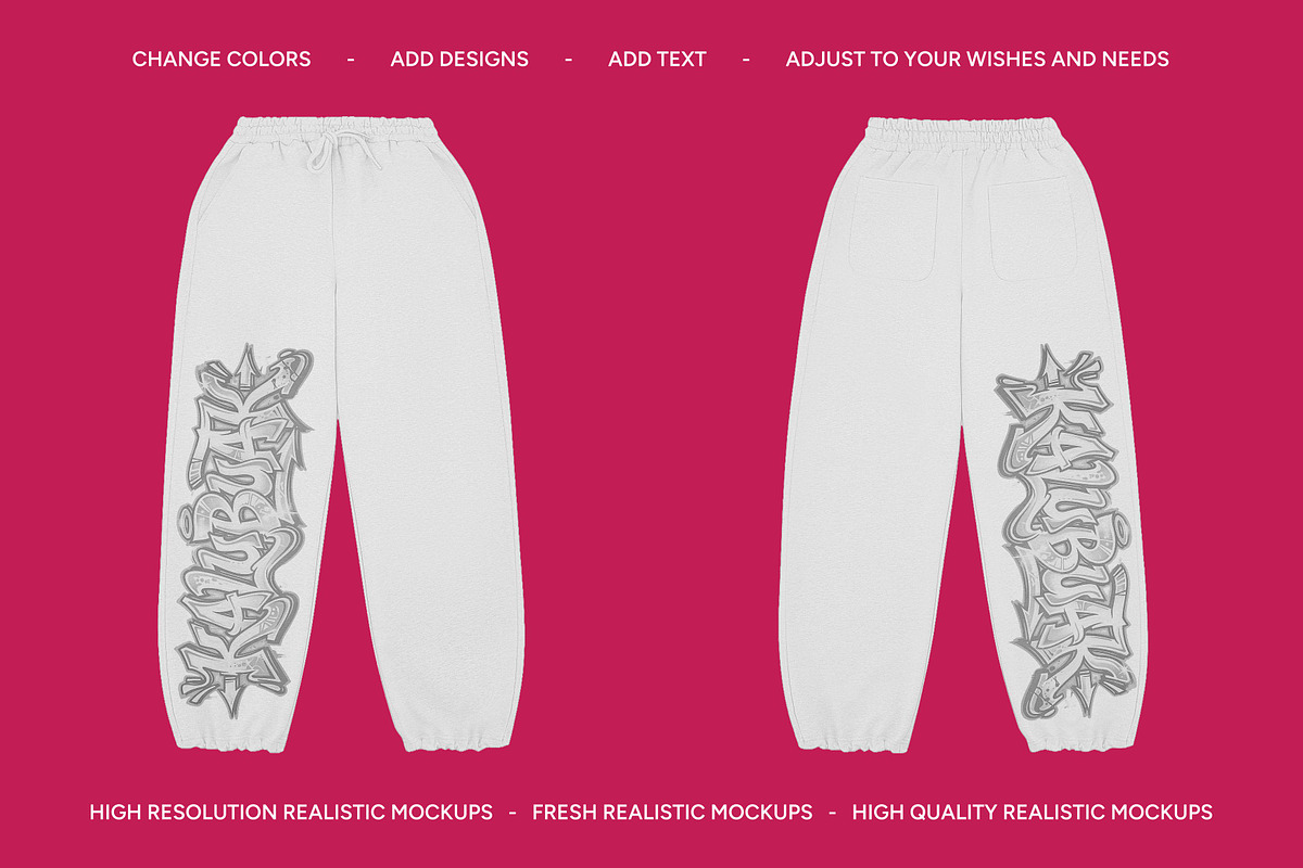 Streetwear Apparel Templates, a Bottom Mockup by AtelierDuVow (Photo 7 of 10)