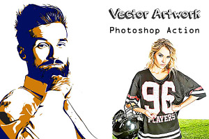 Vector Artwork Photoshop Action