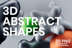 Trendy 3D Abstract Shapes Pack