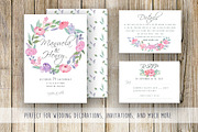 Watercolor Flowers Set Hand painted, an Illustration by MaraquelaStudio (Thumbnail 7 of 9)