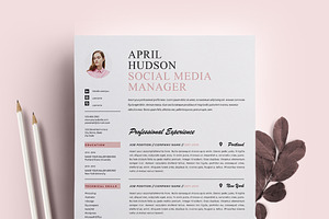 Social Media Resume Template / CV