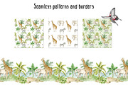 Jungles watercolor clip art, an Animal Illustration by Eves_Aquadreams (Thumbnail 7 of 12)