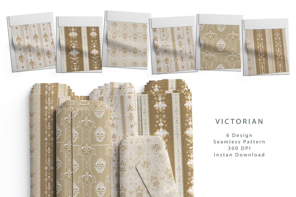 6 Seamless Pattern: Victorian, a Pattern Graphic by StudioCitra (Photo 1 of 10)