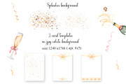 Watercolor Celebratory Icons Set, a Decorative Illustration by MayaNavits (Thumbnail 4 of 6)