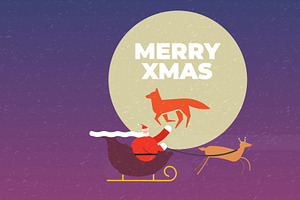 Santa Sled Reindeer Logo Reveal AEP, a Templates & Theme by Josep Motion